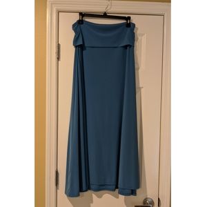 LulaRoe Maxi Skirt teal